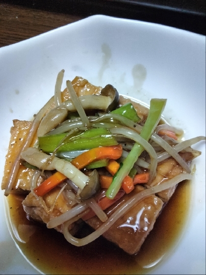 厚揚げの野菜あんかけ
