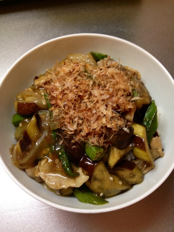 夏野菜のあんかけ丼 レシピ 作り方 By Haru41 楽天レシピ