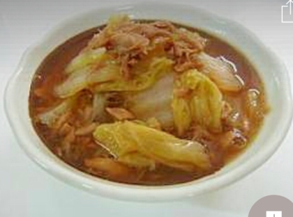 白菜とツナのうま煮