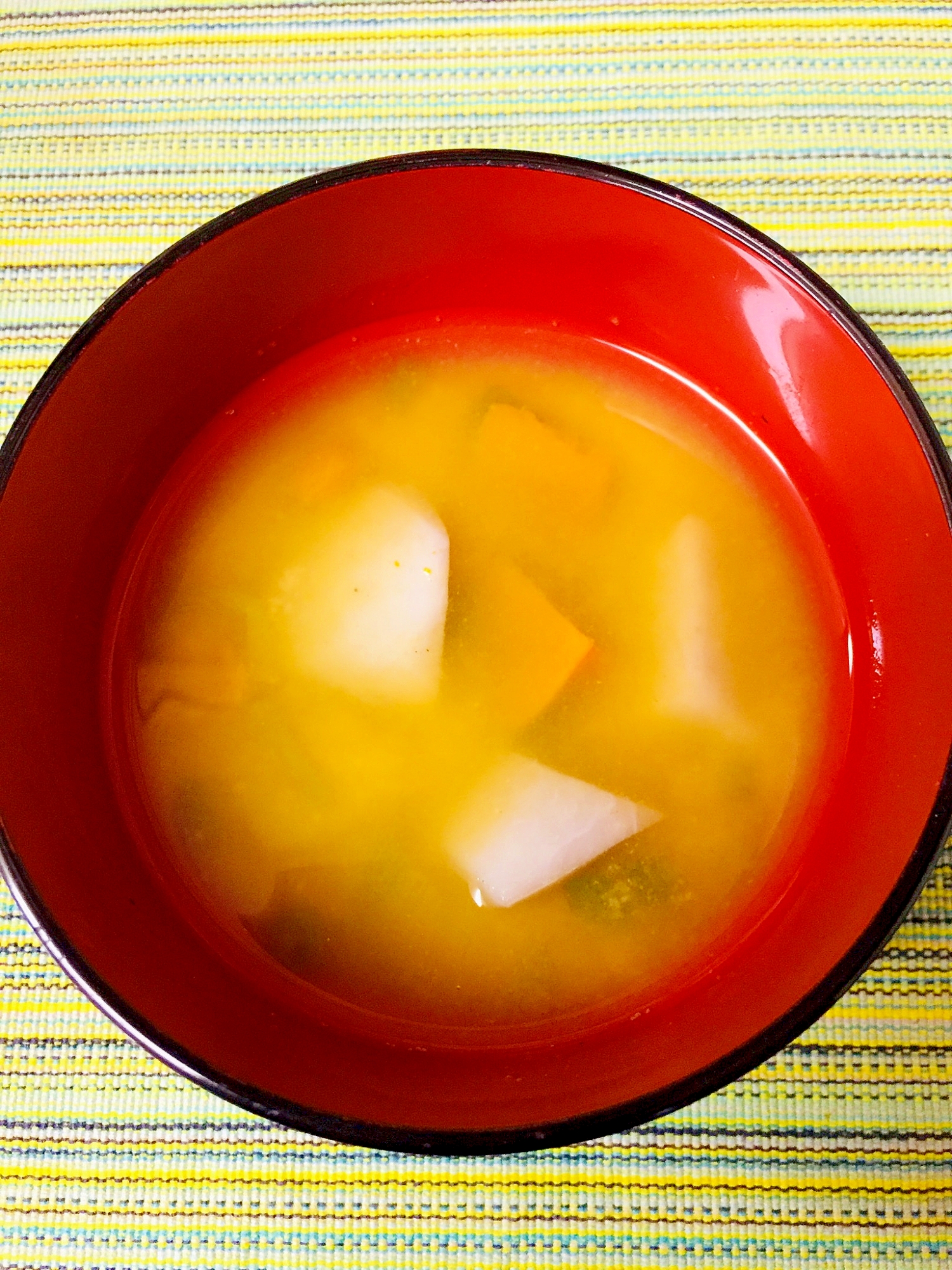 里芋とかぼちゃの味噌汁
