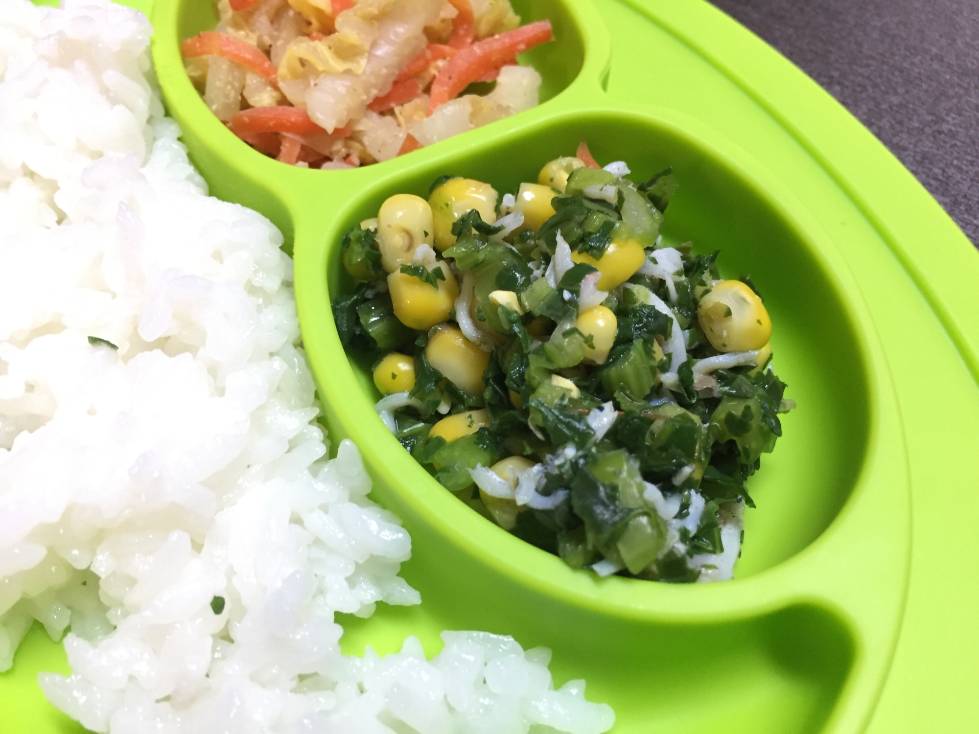 離乳食 完了期 小松菜とコーンのしらす和え レシピ 作り方 By 楽天レシピ 離乳食 完了期 小松菜とコーンのしらす和え レシピ 作り方 By 楽天レシピ