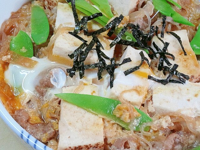 豚コマの煮物で☆ 「remake卵とじ」 レシピ・作り方 by Startrek