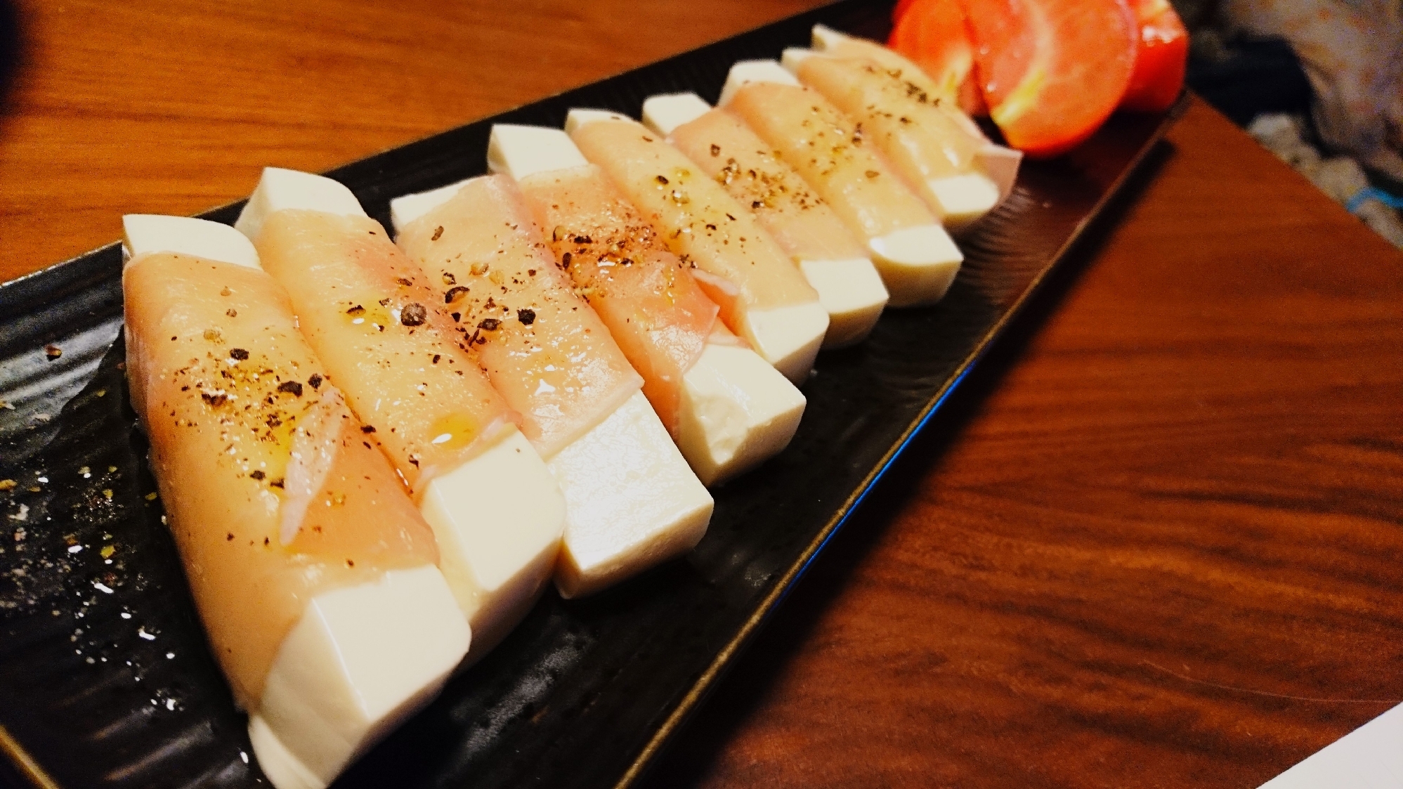 おつまみに お豆腐の生ハム巻き レシピ 作り方 By しまゆず 楽天レシピ