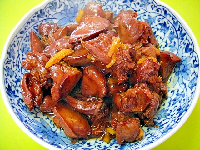 鶏レバーの甘辛生姜煮