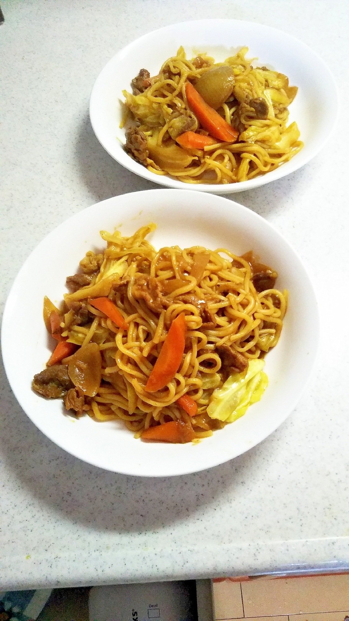 カレー焼きそば〜ハマる〜♪