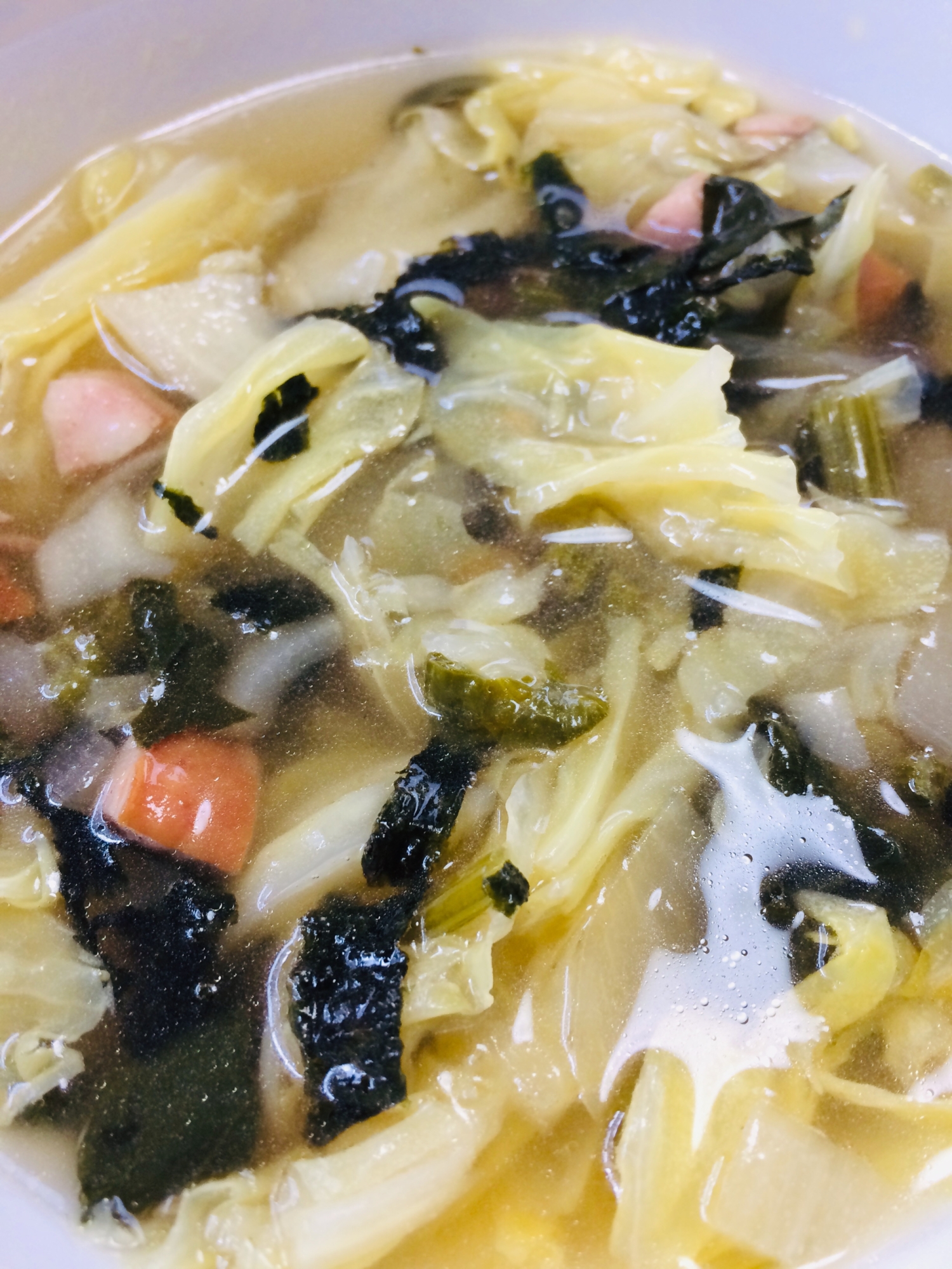 ウィンナーと野菜のスープ