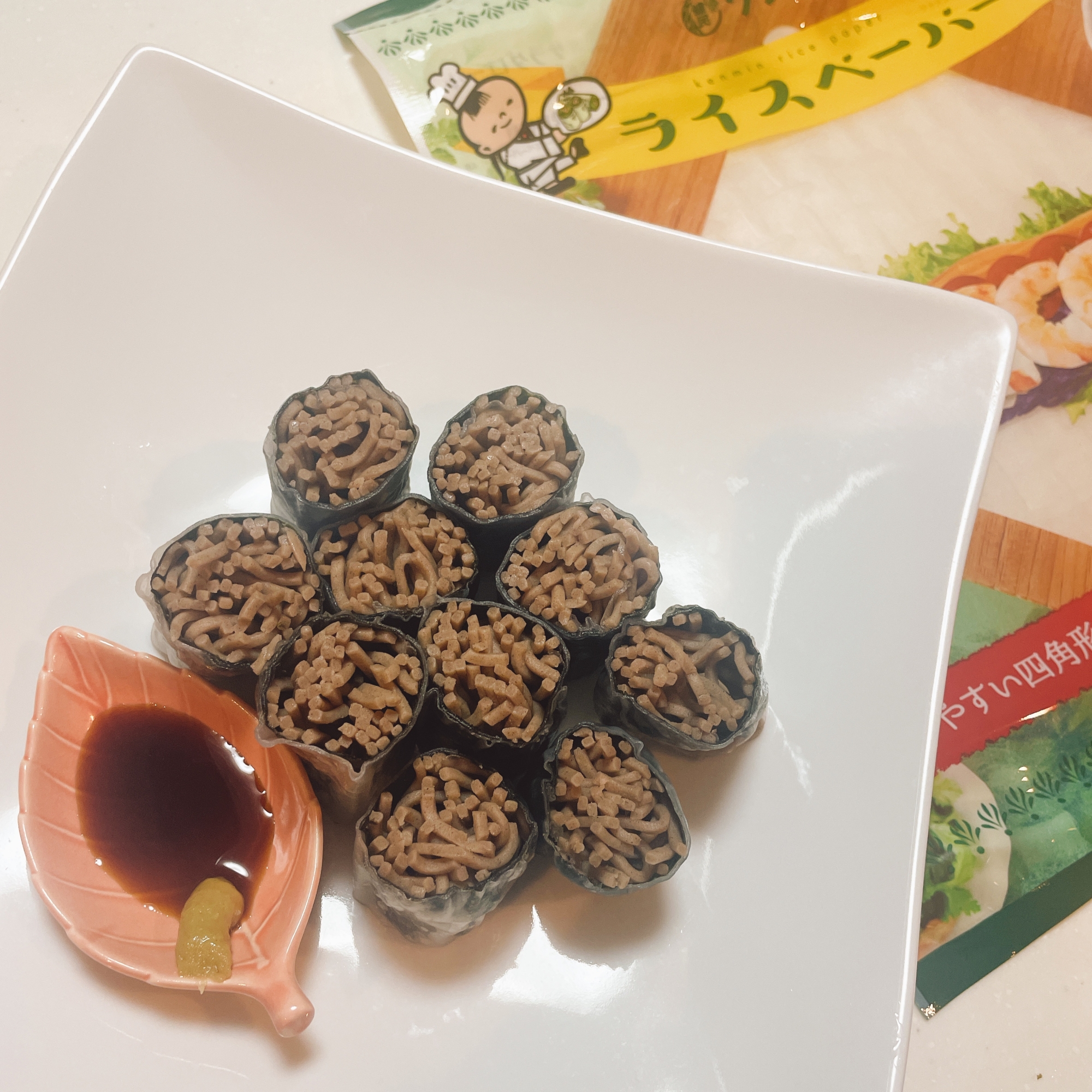 和風!そば生春巻き〜