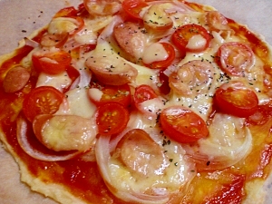 【オーブン】ピザの焼き方～薄力粉だけで簡単～