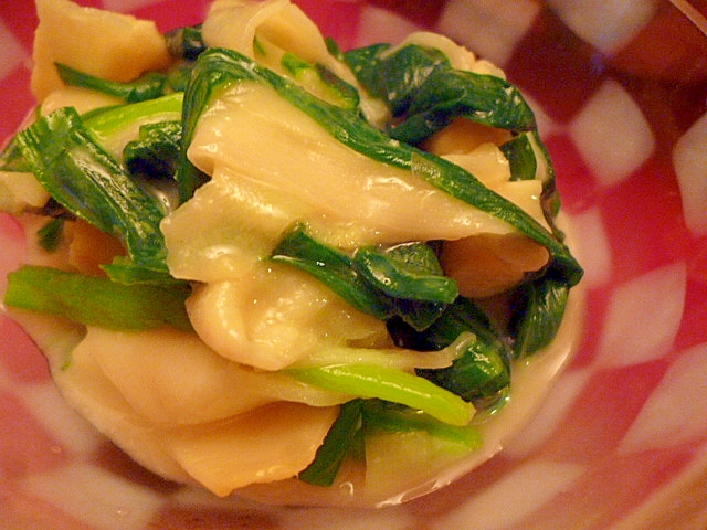 たけのこ姫皮とニラのからし酢味噌和え レシピ 作り方 By fairy tale 楽天レシピ