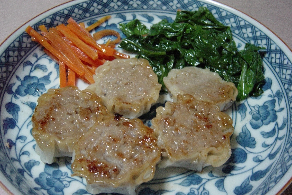 ★簡単 焼きシュウマイ&野菜 フライパン1つで完成