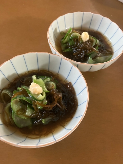 手作りはひと味違う！もずく酢