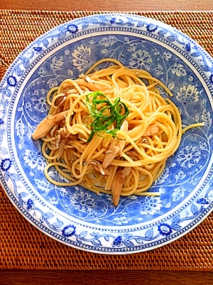 *しめじとちりめん山椒の和風パスタ*