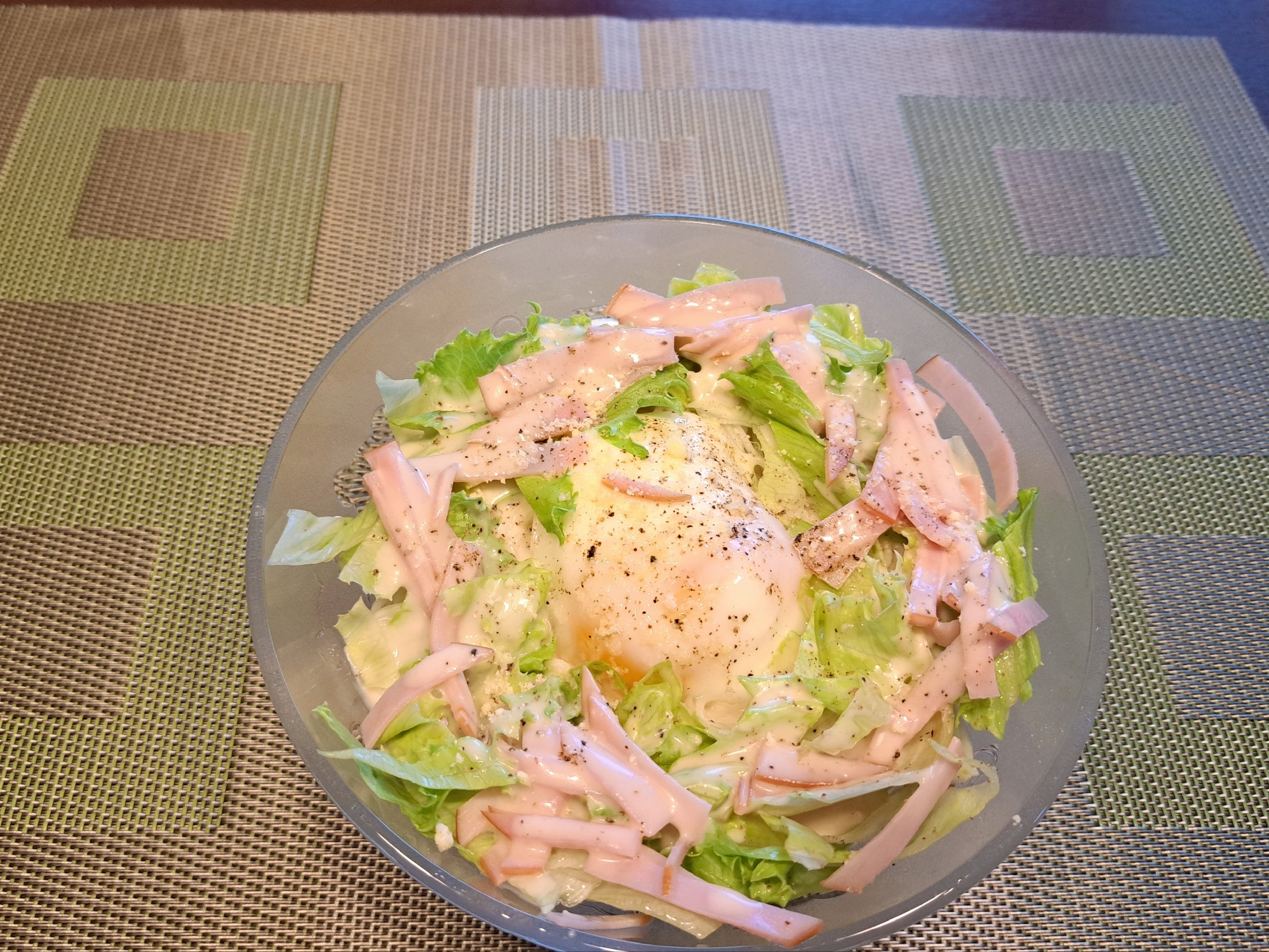 シーザードレッシングで！サラダそうめん