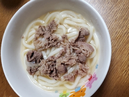 大会前日のルーティーン！肉うどん