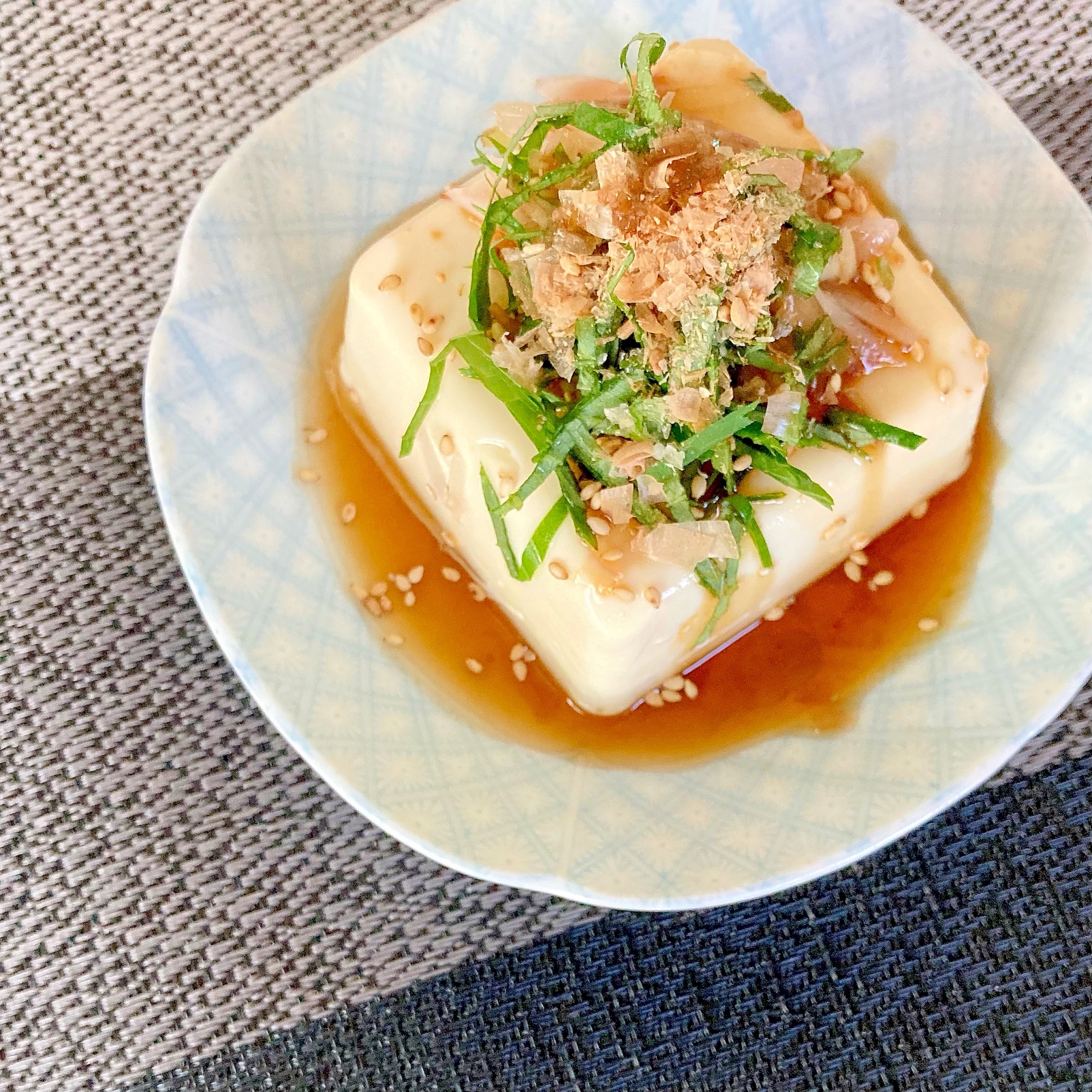 大葉とみょうがの冷奴