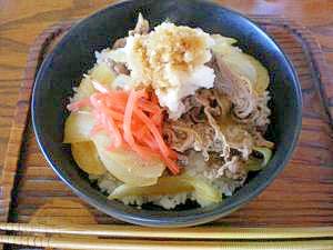 さっぱりと！！！おろしポン酢牛丼