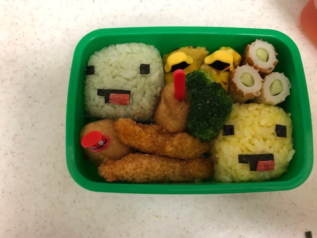 キャラ弁マイクラマイッキー弁当 レシピ 作り方 By Yuria 楽天レシピ