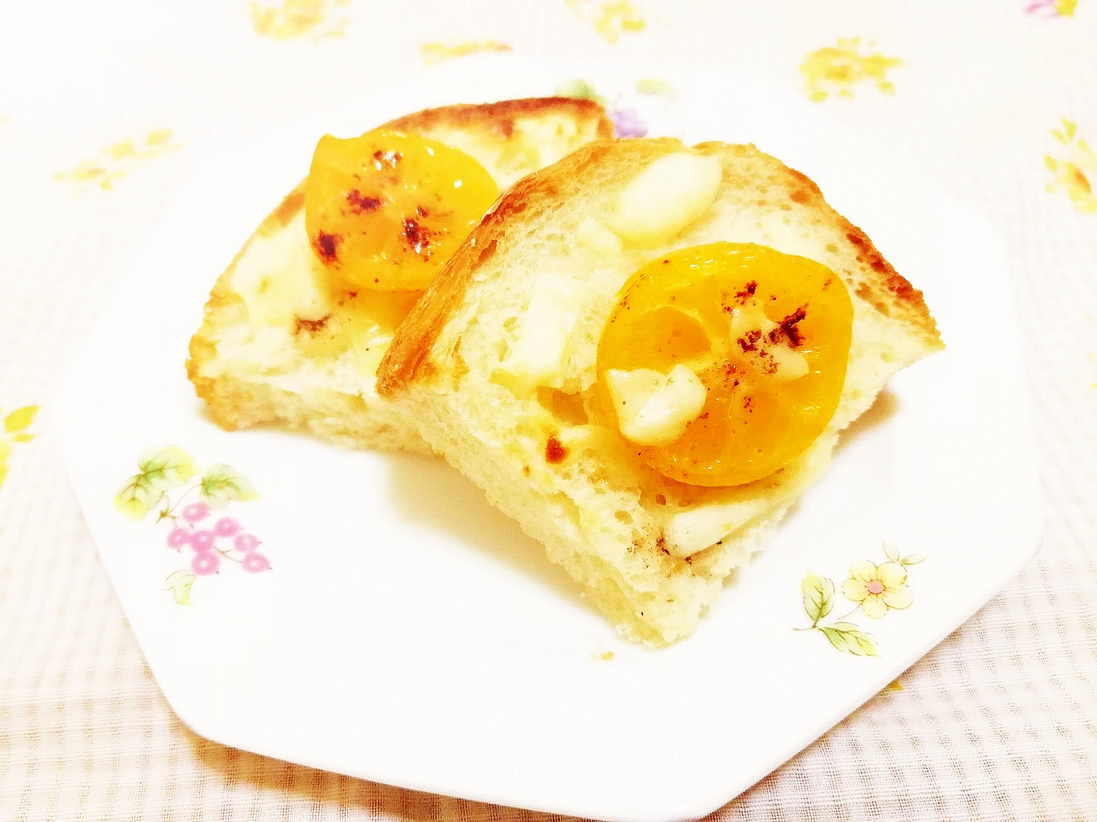 金柑の蜂蜜漬けで チーズトースト レシピ 作り方 By 仄香 楽天レシピ