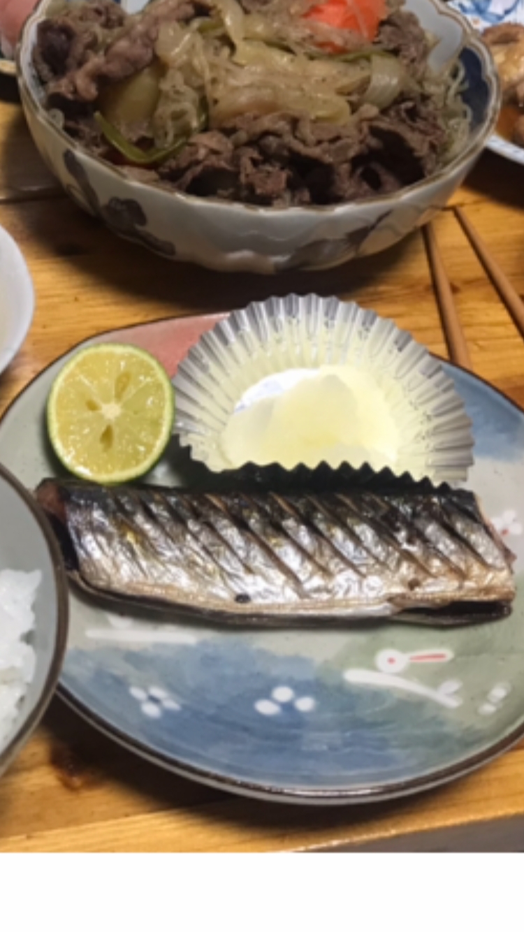 秋刀魚の塩焼き♩