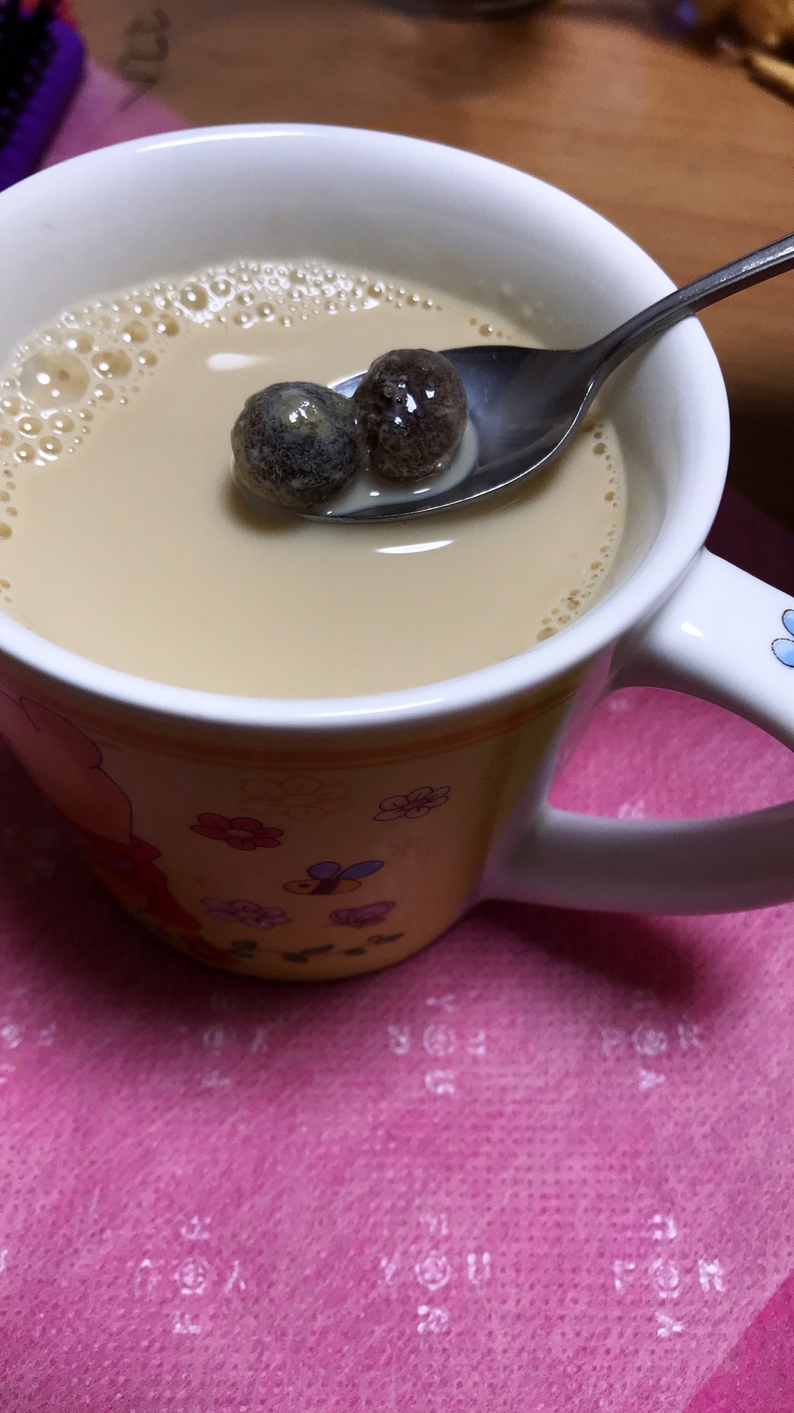 タピオカほうじ茶ラテ