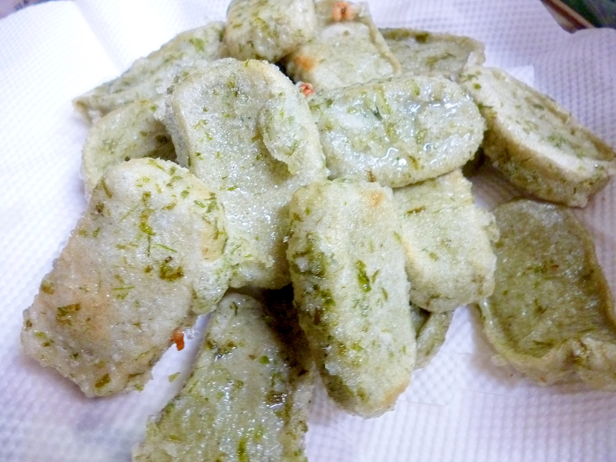 もっちり美味しい よもぎ生麩の磯部揚げ レシピ 作り方 By Iihi009 楽天レシピ もっちり美味しい よもぎ生麩の磯部揚げ レシピ 作り方 By Iihi009 楽天レシピ