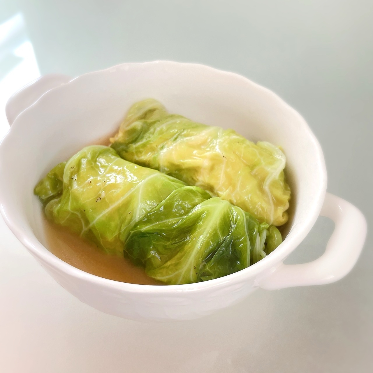 ノンオイル!鶏胸肉とチーズのロールキャベツ