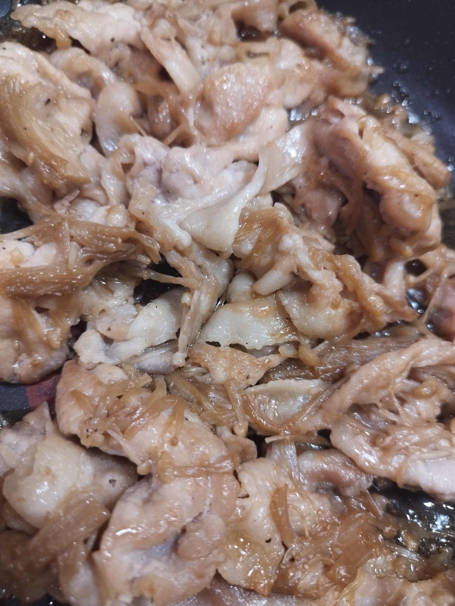【男の宅飯】飯の友　豚とエノキの甘辛炒め