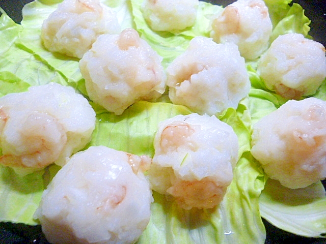 レンジで簡単 小えびとはんぺんのふんわりシュウマイ レシピ 作り方 By fairy tale 楽天レシピ