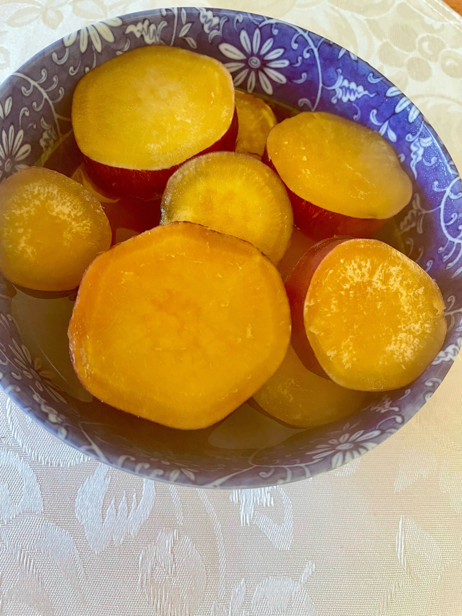 レンジで◎さつまいもの甘辛煮