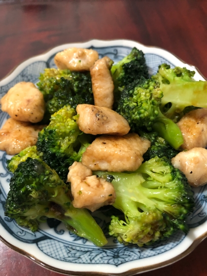 速攻晩御飯♪鶏肉とブロッコリーのオイスター炒め