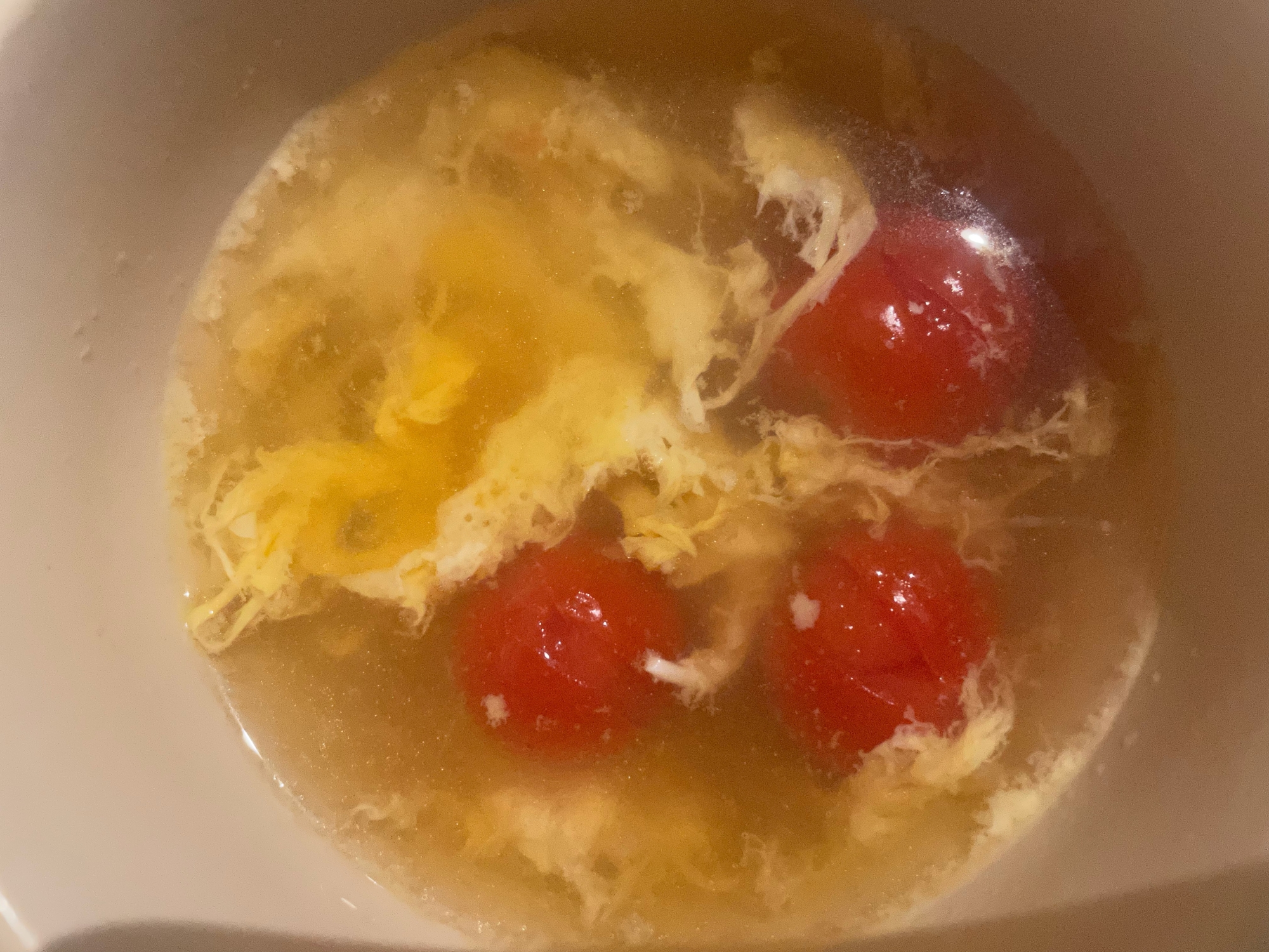 洋風トマト卵スープ