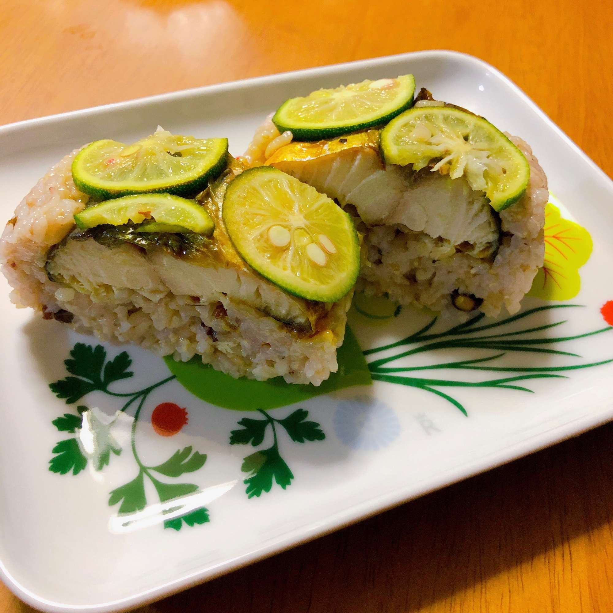 サバの押し寿司!すだちのせ♡