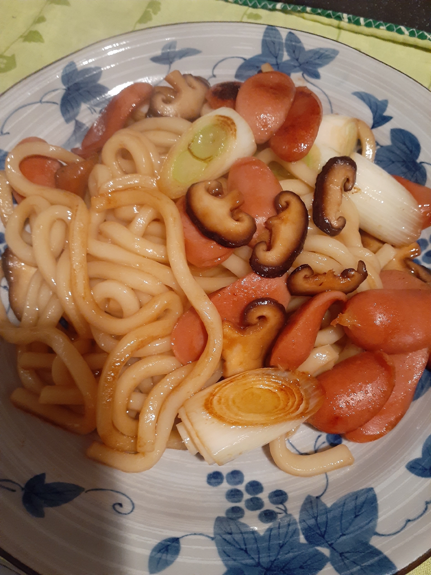 余り物焼きうどん