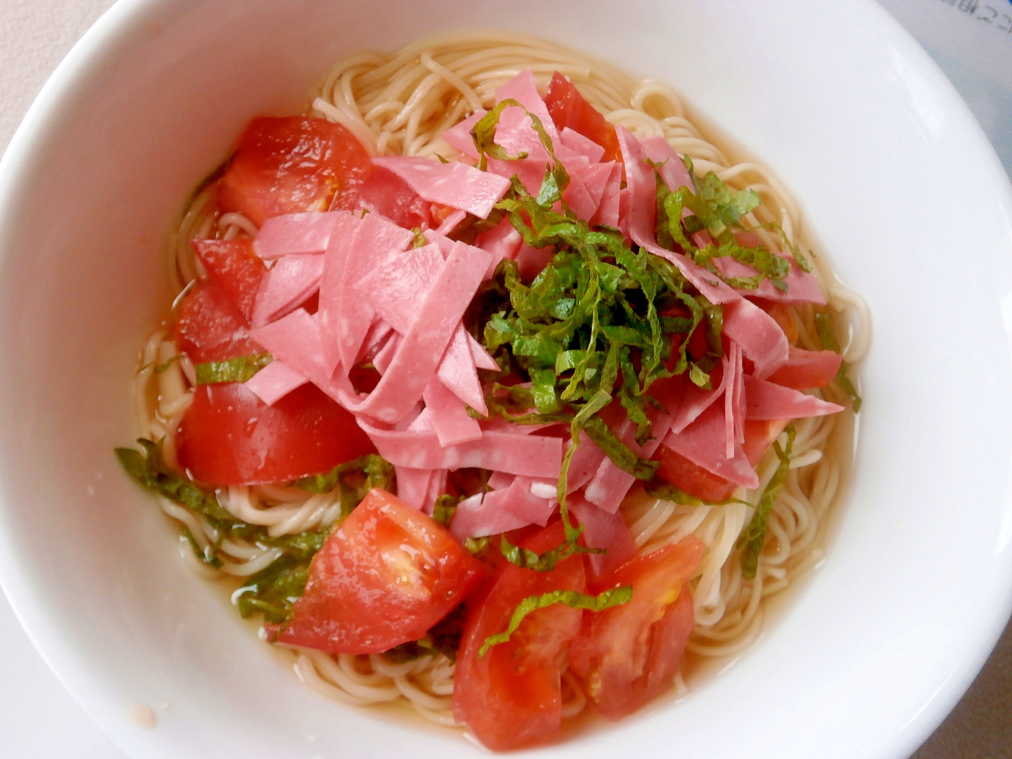 ビアソーで☆サラダそうめん