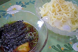 夏のお昼に！　　「和風ざるラーメン」　　　♪♪