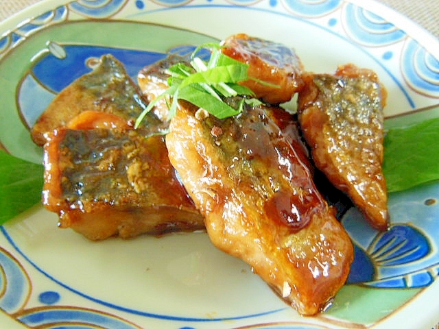 プリプリさばのしょうが風味照り焼き♡