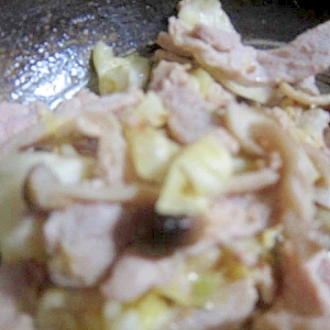 塩麹キャベツ豚薄切り焼き