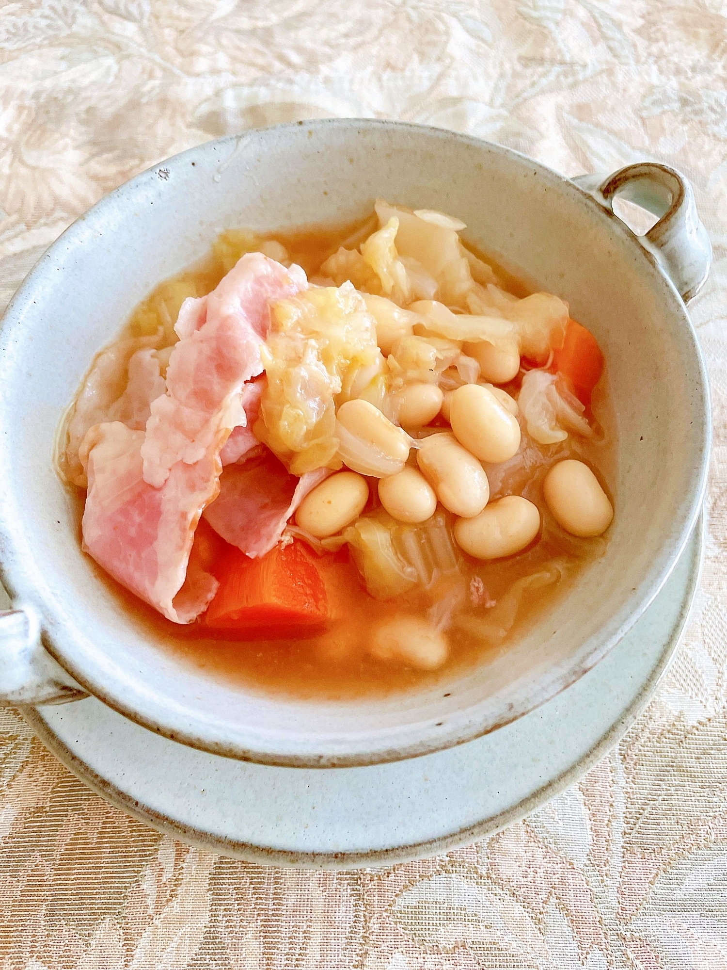 圧力鍋☆大豆のスープ