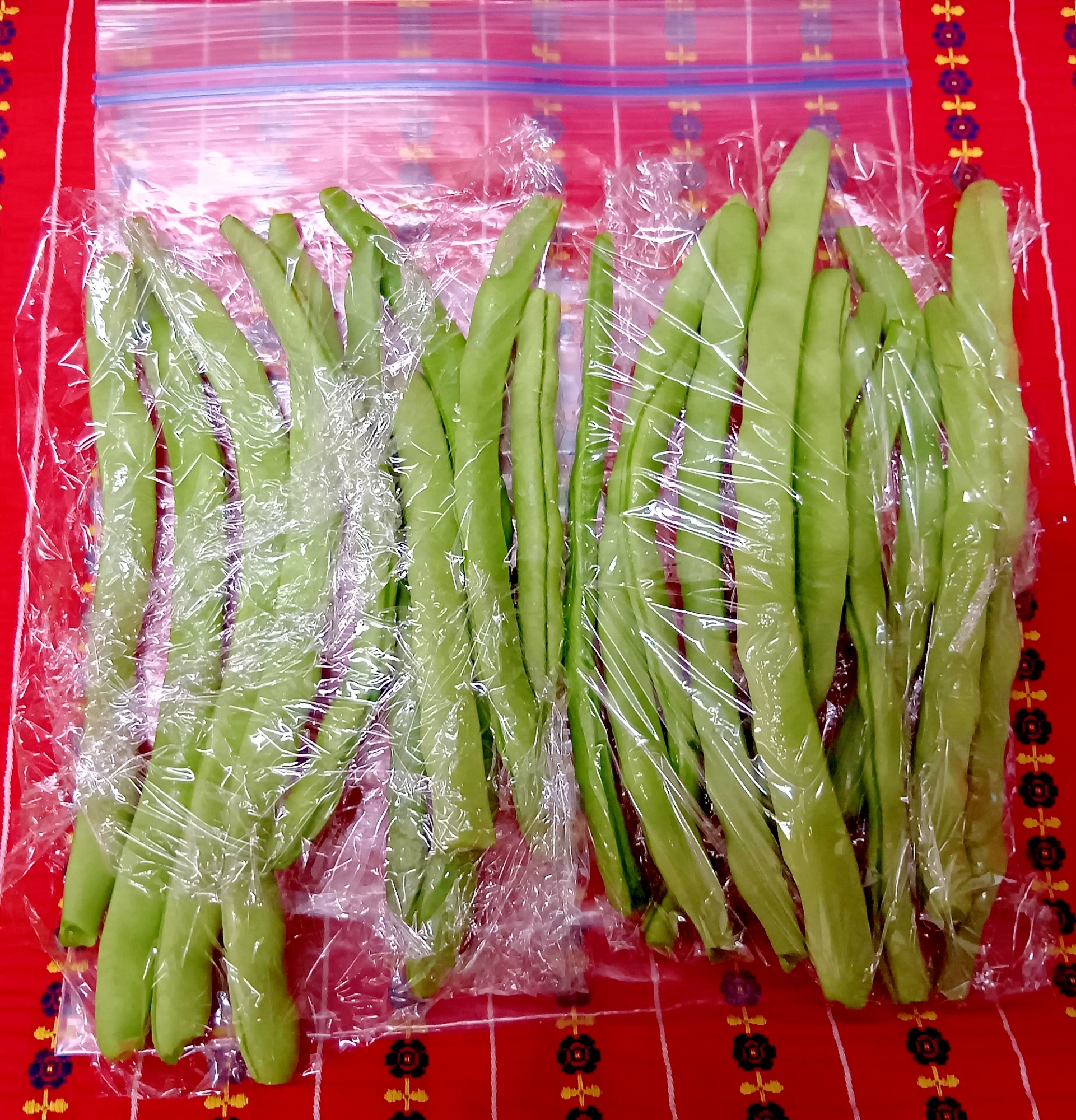 いんげんの冷凍保存