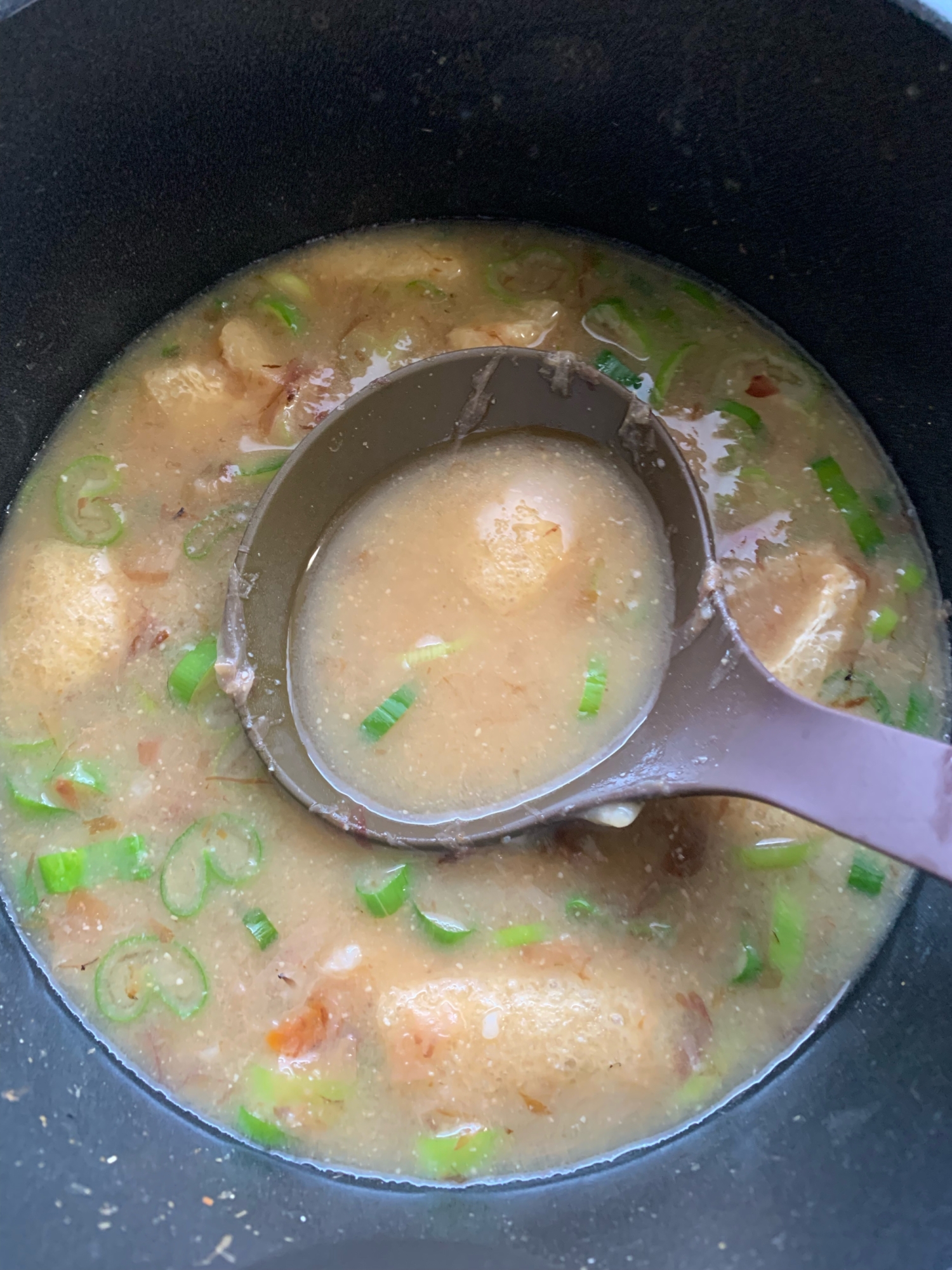 鰹節の出汁を使った!和風みそ汁⭐️