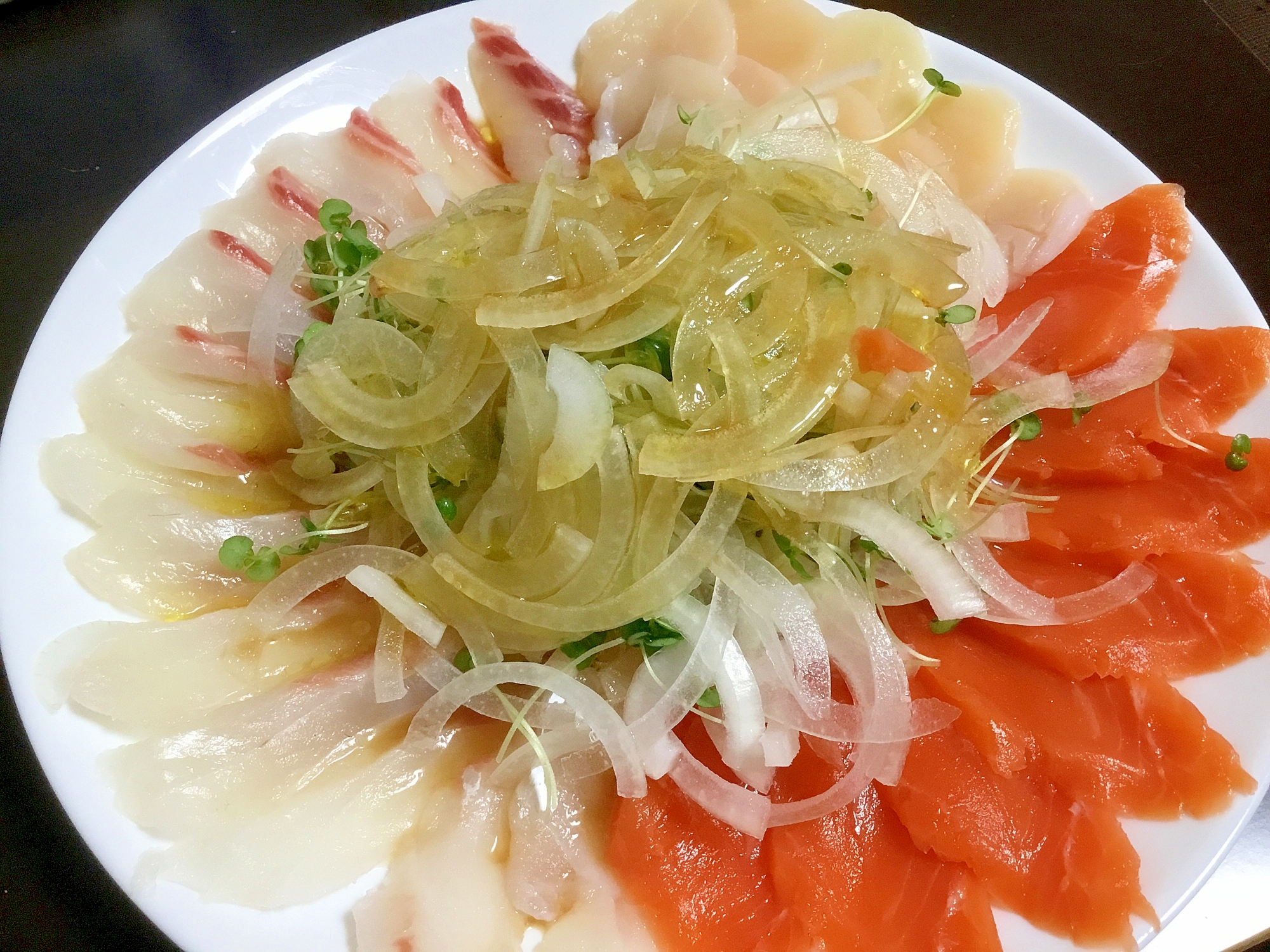 3種の魚のカルパッチョ レシピ 作り方 By まゆぱとら 楽天レシピ 3種の魚のカルパッチョ レシピ 作り方 By まゆぱとら 楽天レシピ