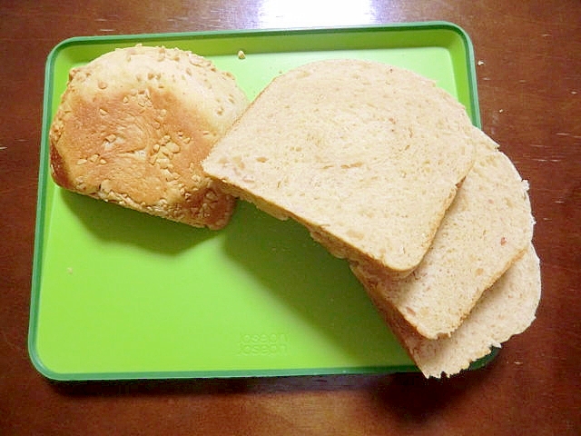 ホームベーカリーで ピーナッツたっぷり食パン レシピ 作り方 By Tamagoyasann 楽天レシピ