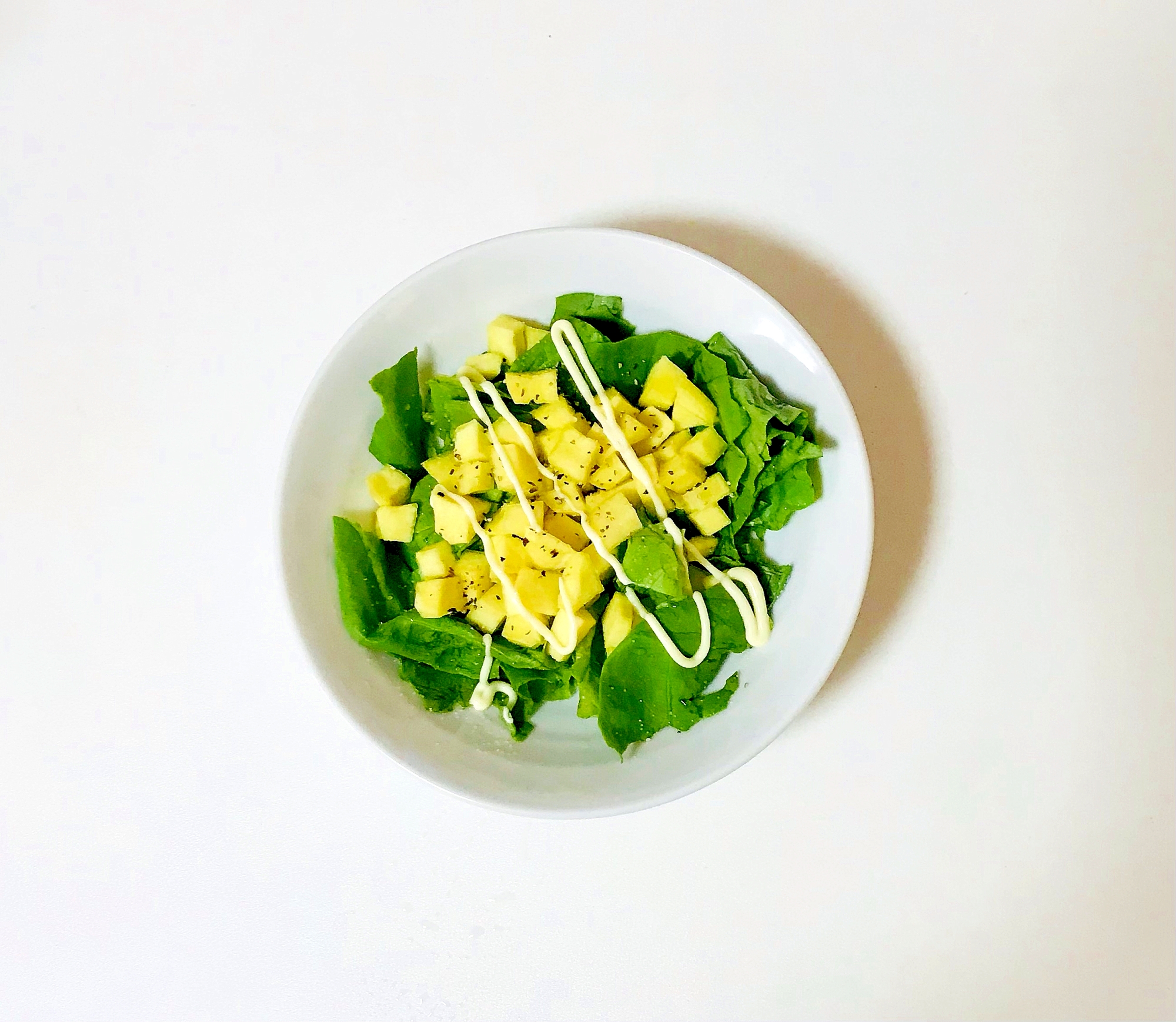 さつま芋とサラダ菜の簡単サラダ