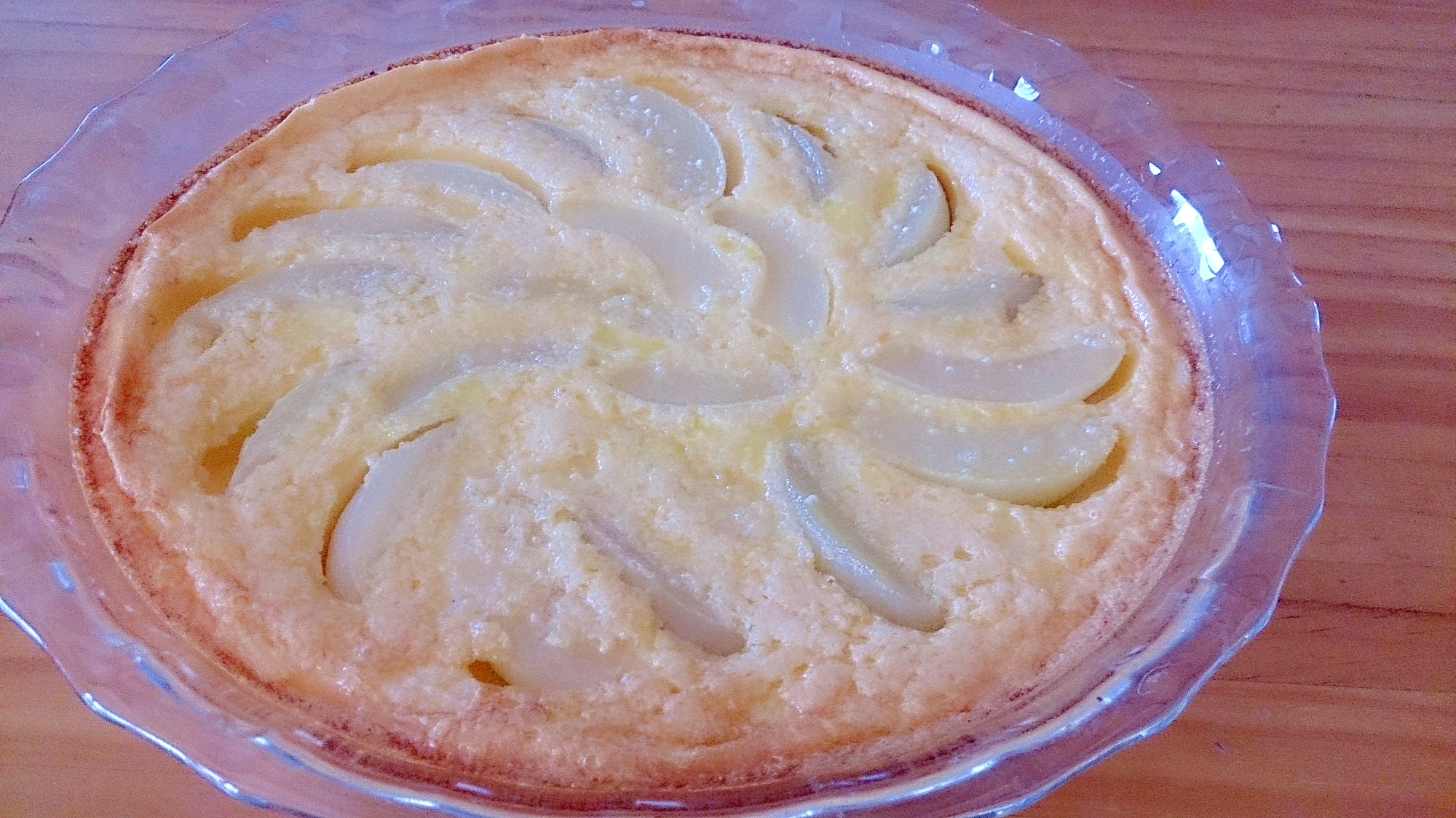 ~簡単おやつ~桃缶でクラフティ