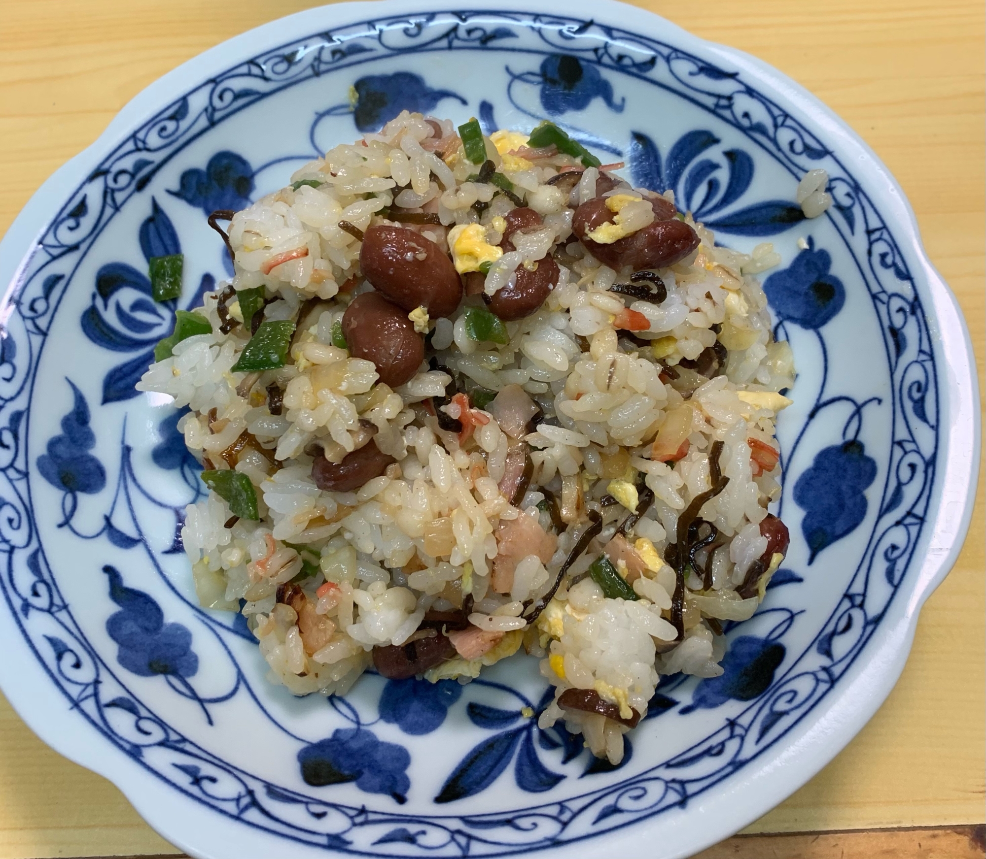 冷蔵庫の余り物シリーズ　焼かない焼き飯