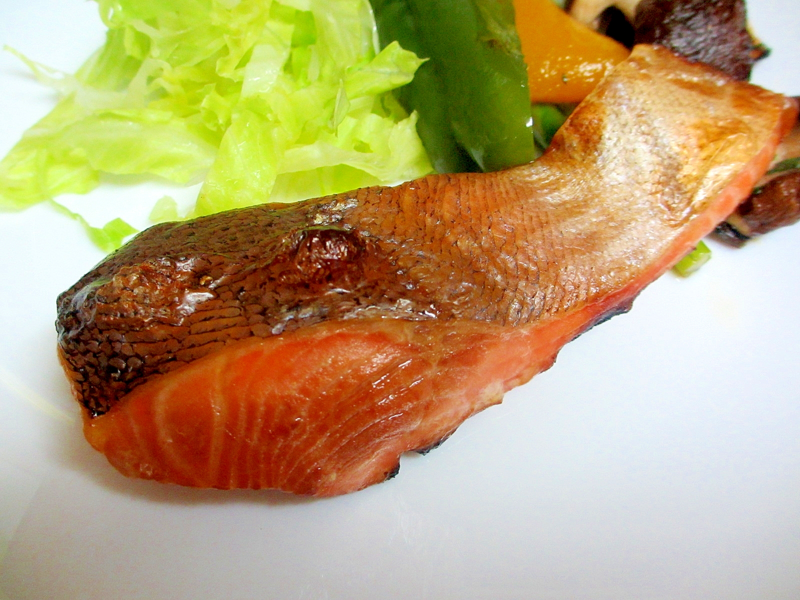 鮭のレモン醤油付け焼き