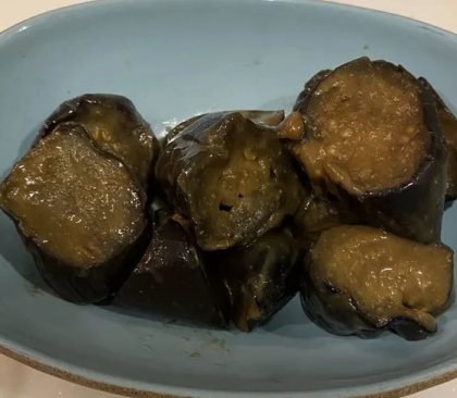 いかとなすの味噌煮♪
