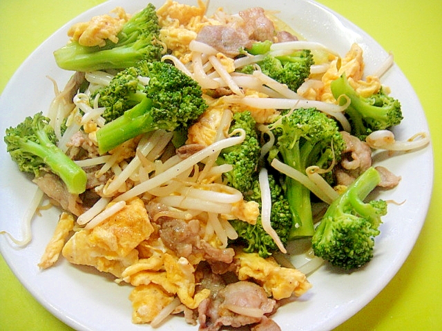 ブロッコリーともやし豚肉の卵炒め レシピ 作り方 By Mint 楽天レシピ ブロッコリーともやし豚肉の卵炒め レシピ 作り方 By Mint 楽天レシピ