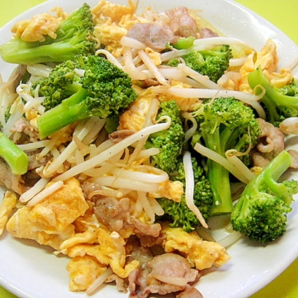 ブロッコリーともやし豚肉の卵炒め レシピ 作り方 By Mint74 楽天レシピ ブロッコリーともやし豚肉の卵炒め レシピ 作り方 By Mint74 楽天レシピ