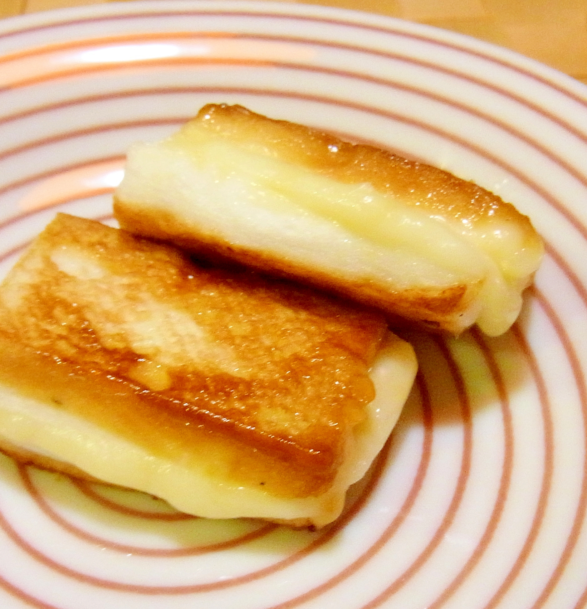 お弁当に★チーズはんぺんの醤油焼き